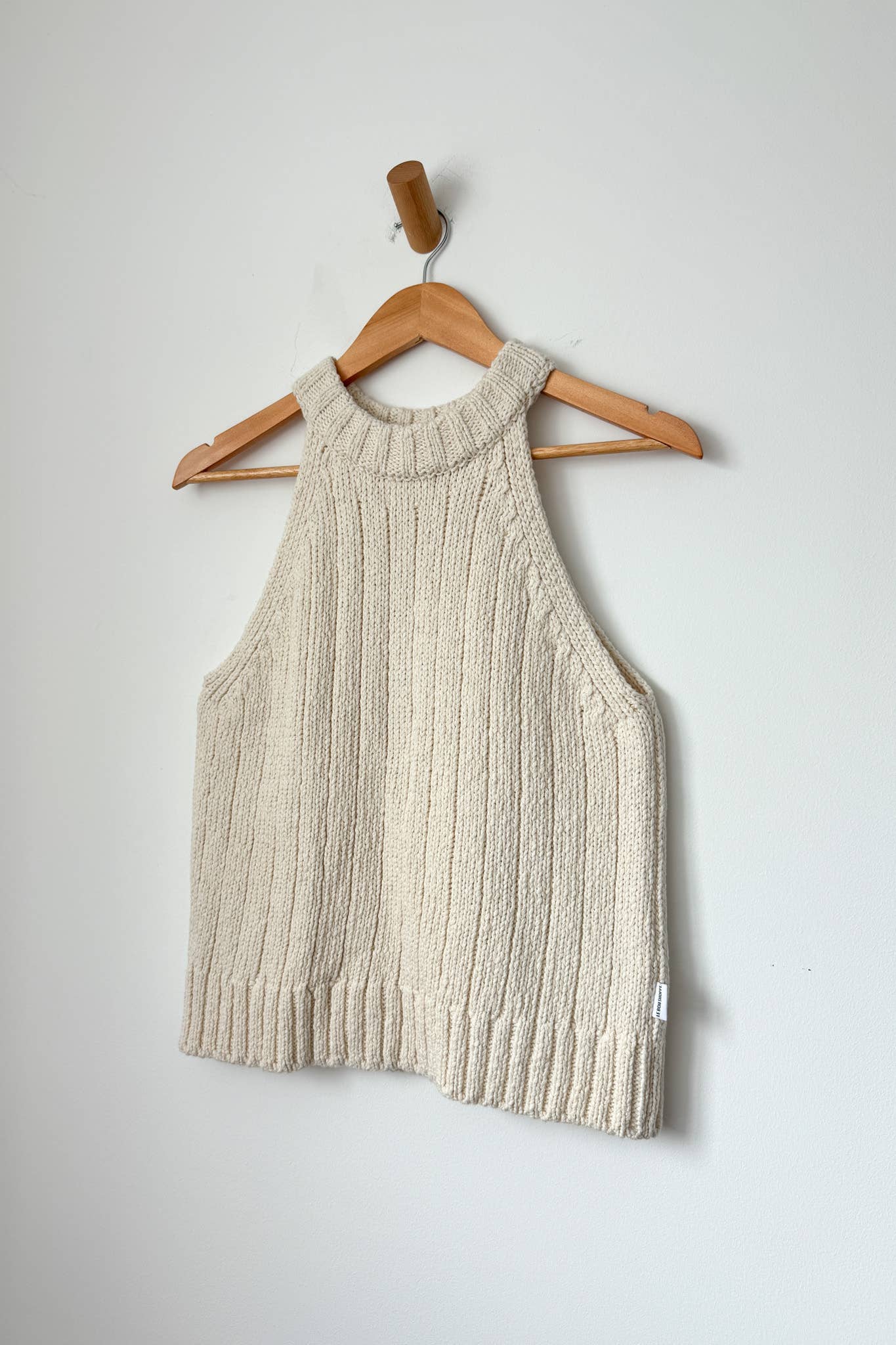 Claire Cotton Sweater Tank Black