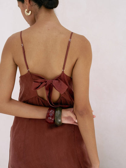 Lucid Midnight Maxi Dress - Burgundy