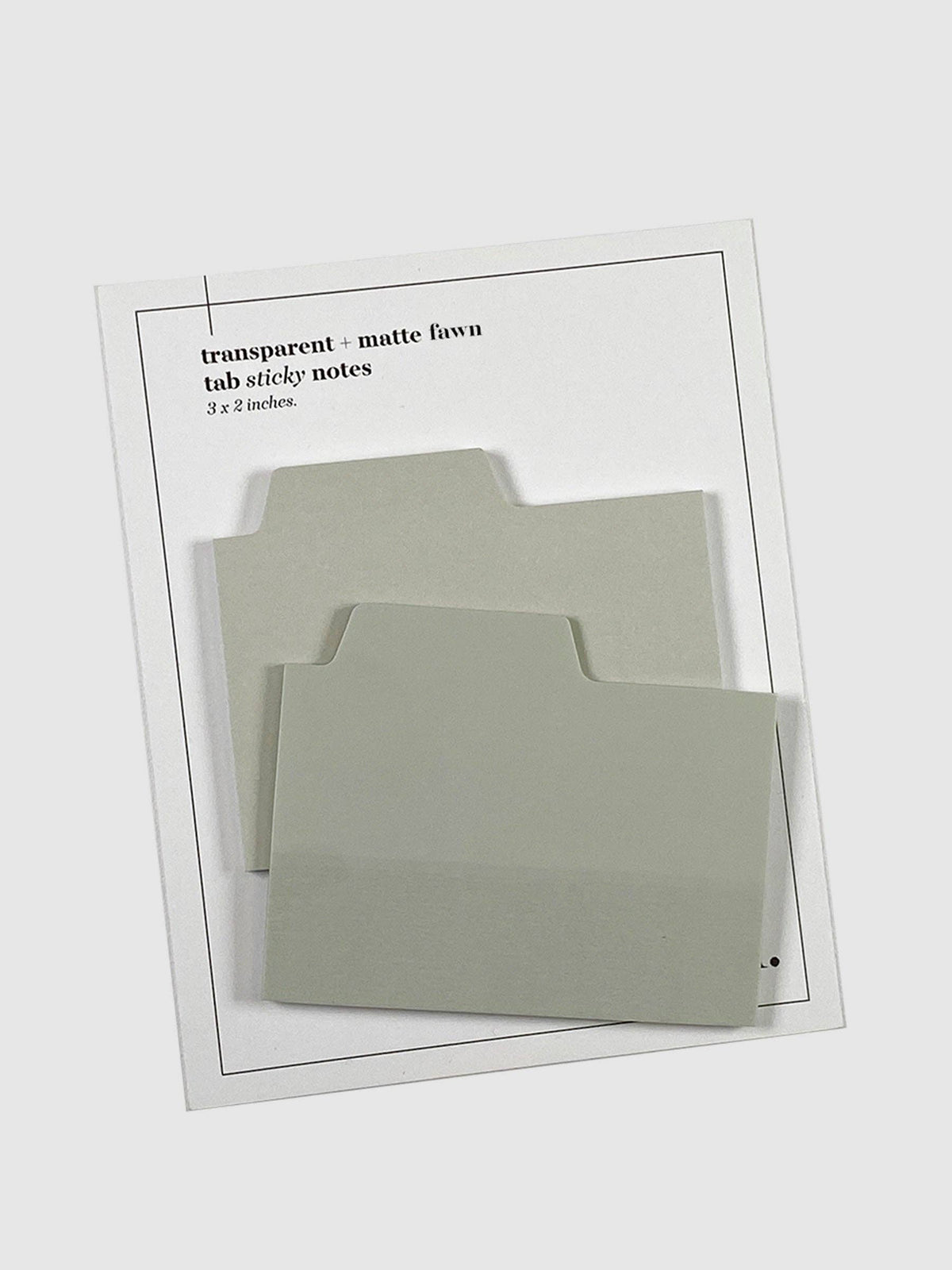 Blank Tab Sticky Note Set: Sand