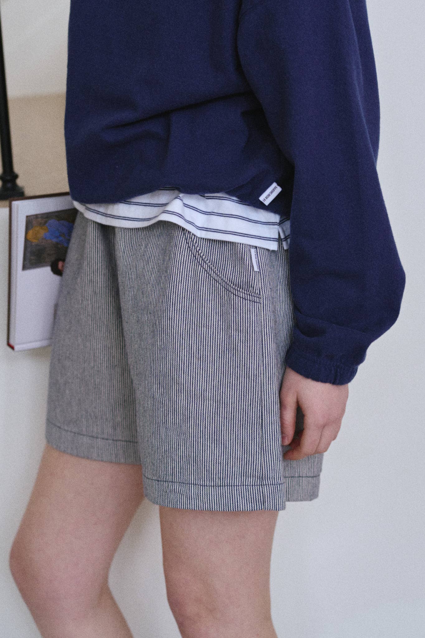 City Shorts - Navy Gingham