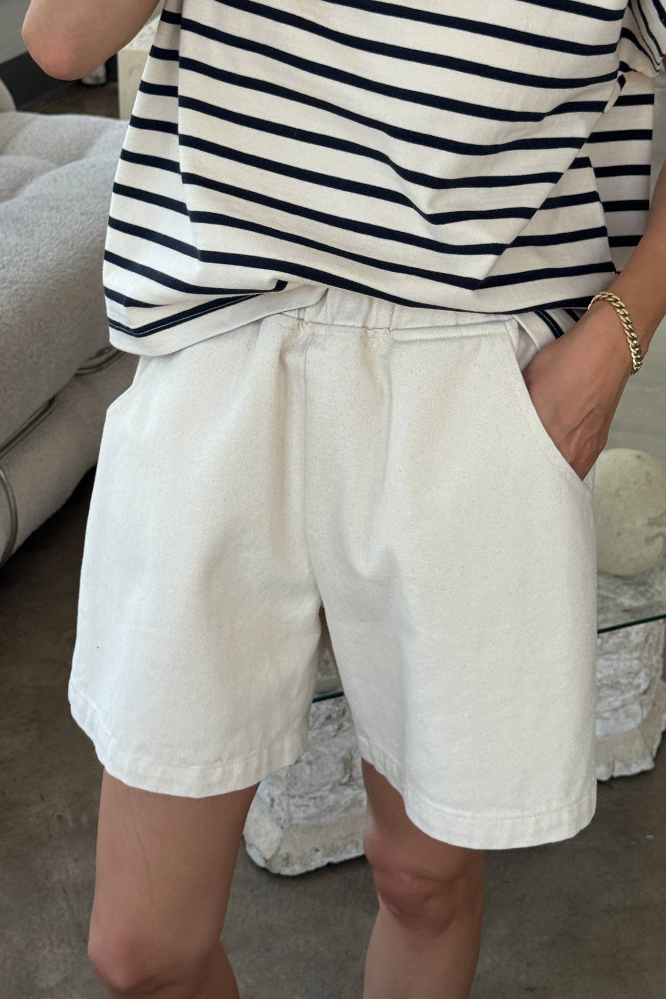 City Shorts Red Gingham
