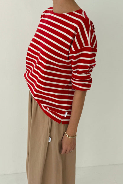 Sailor Top WHITE STRIPE ON NAVY