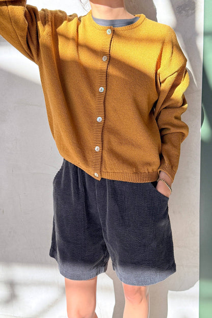 Cotton Leila Cardigan Brown
