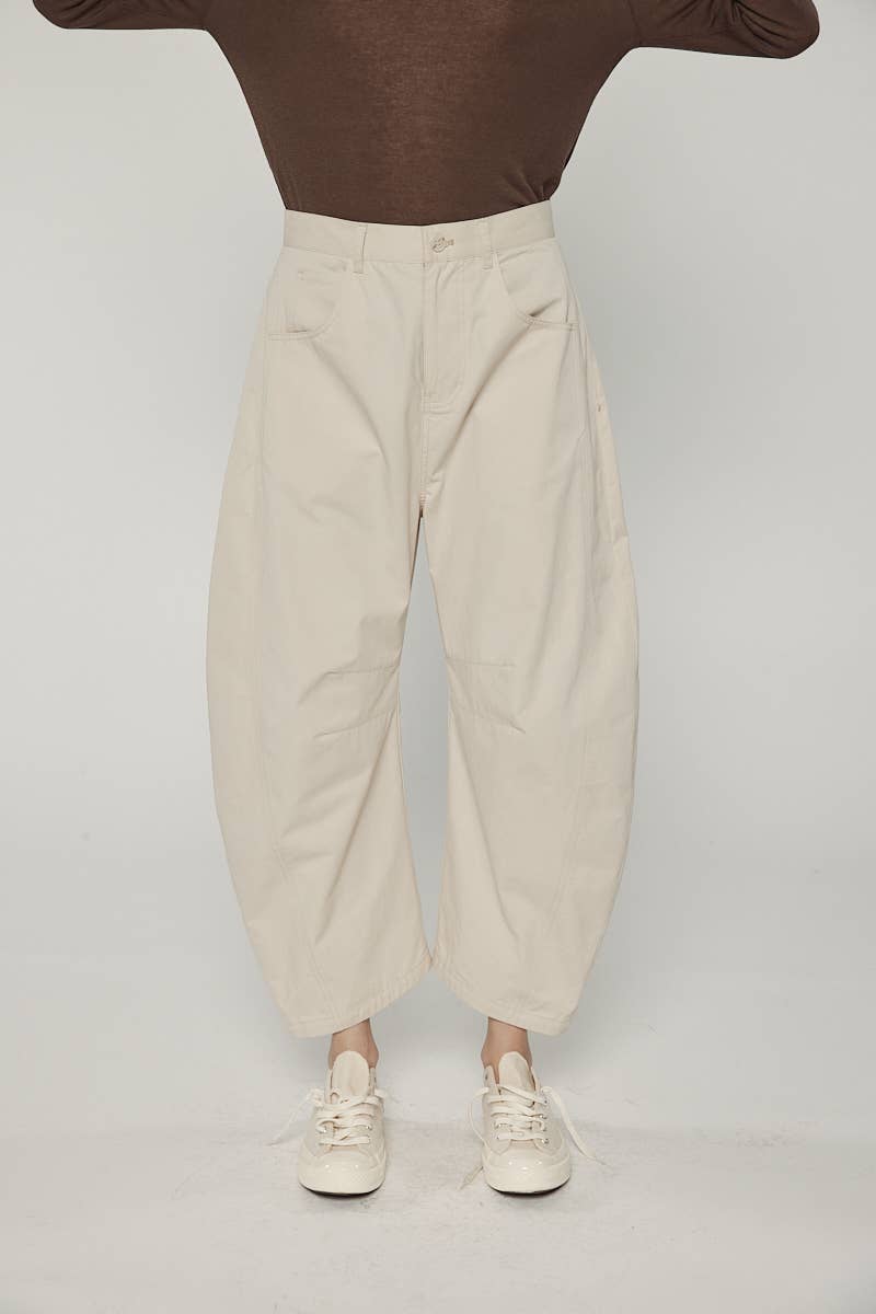 Seamed Barrel Pants
