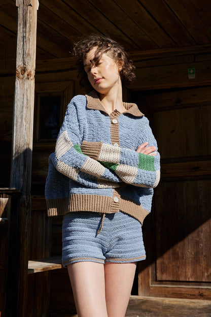 Prietema Jacket: Fantasy Blue / One Size