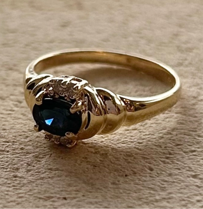 Sapphire Pluto Ring
