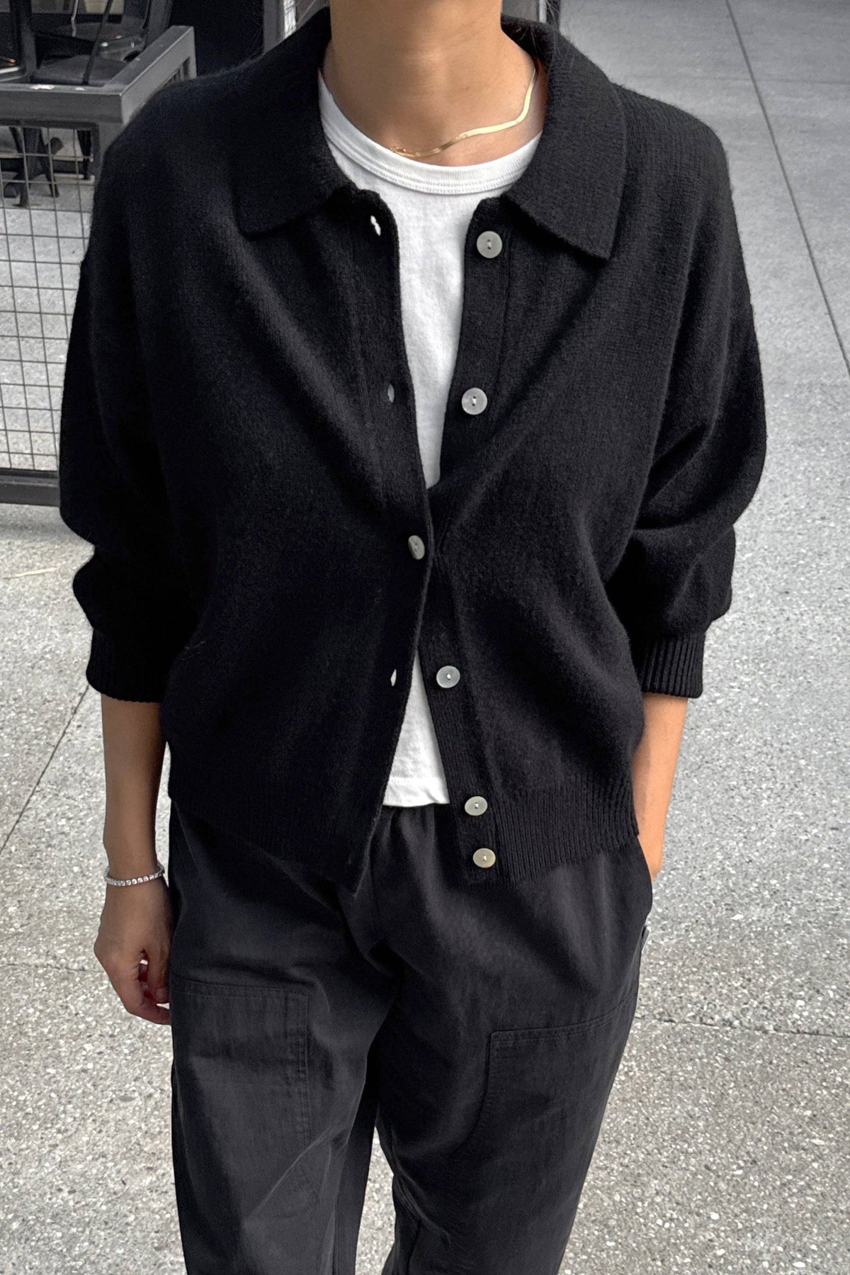 Lou Cashmere Cardigan Oatmeal
