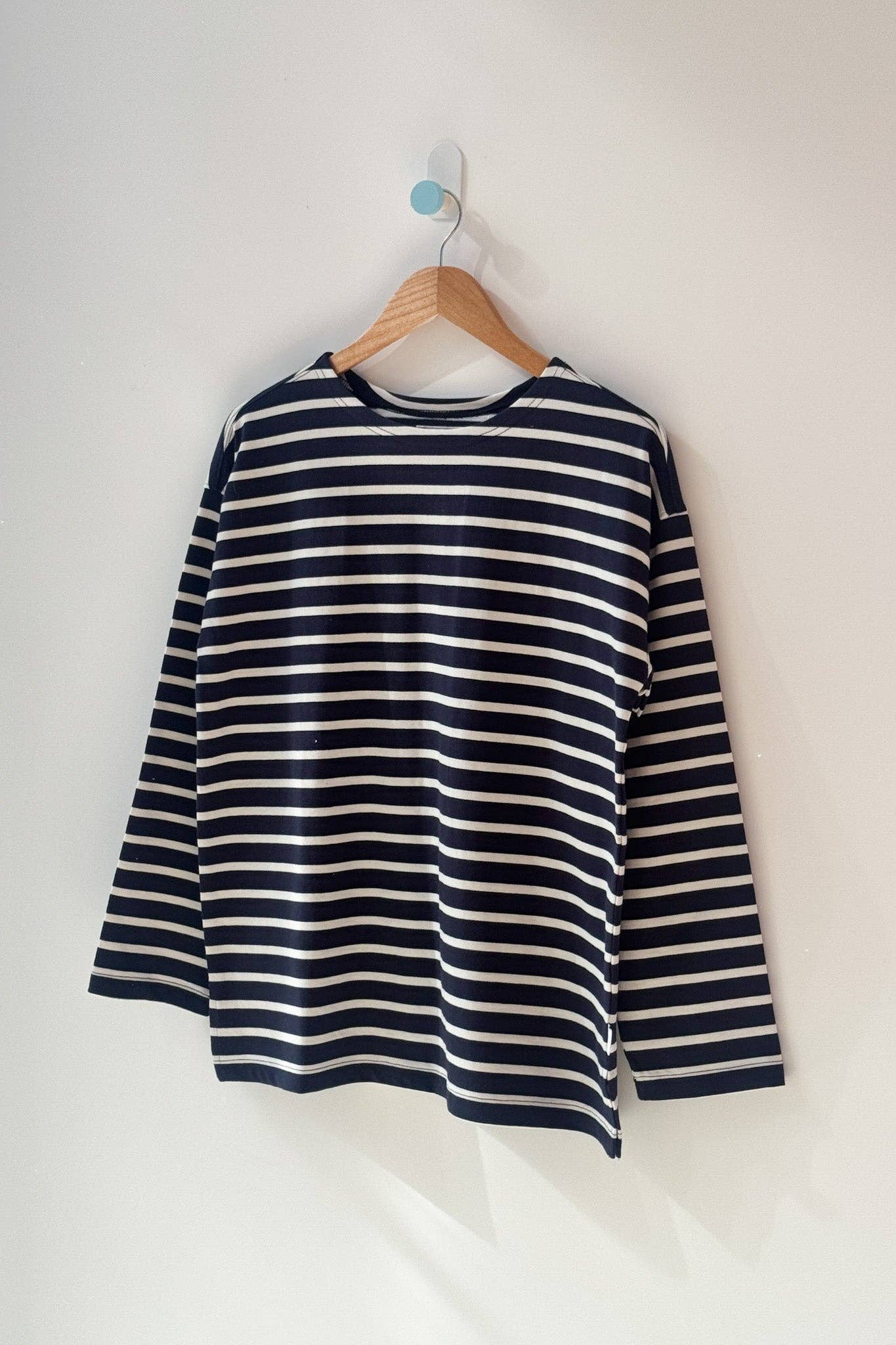 Marseille Top Blue Stripe On Cream