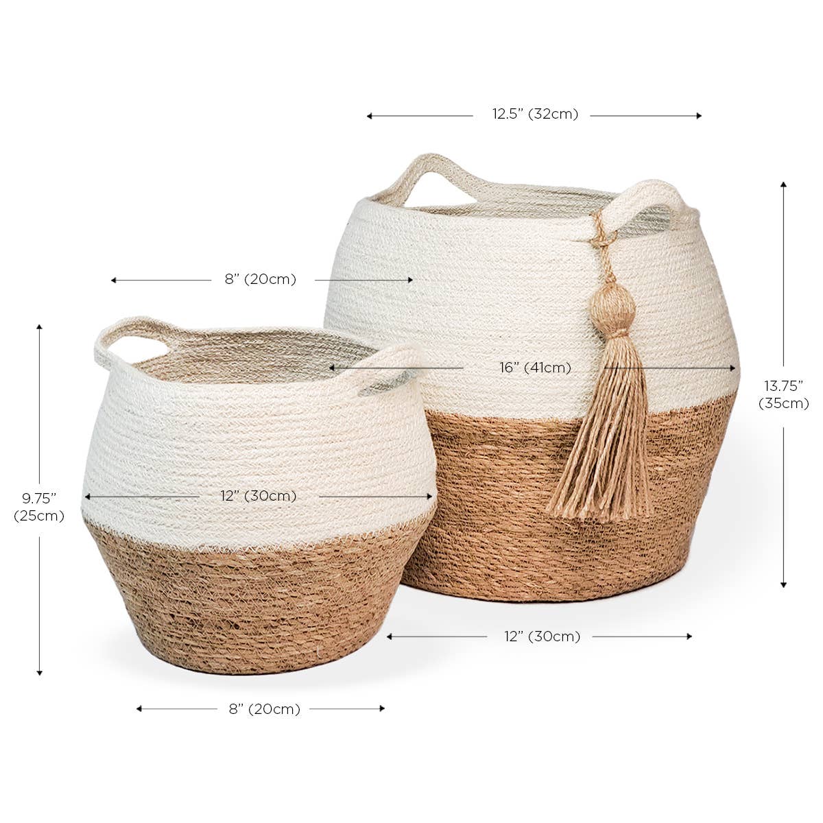 Handwoven Storage Basket l Agora Jar Basket-Large