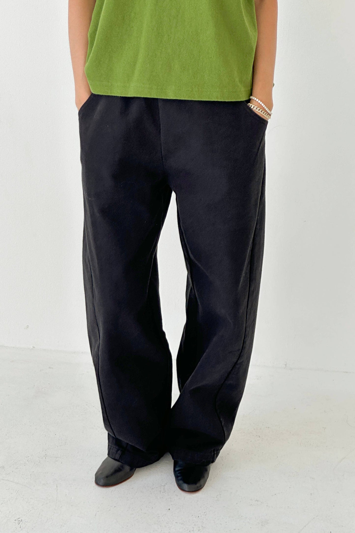 Long Arc Pants BLACK CANVAS