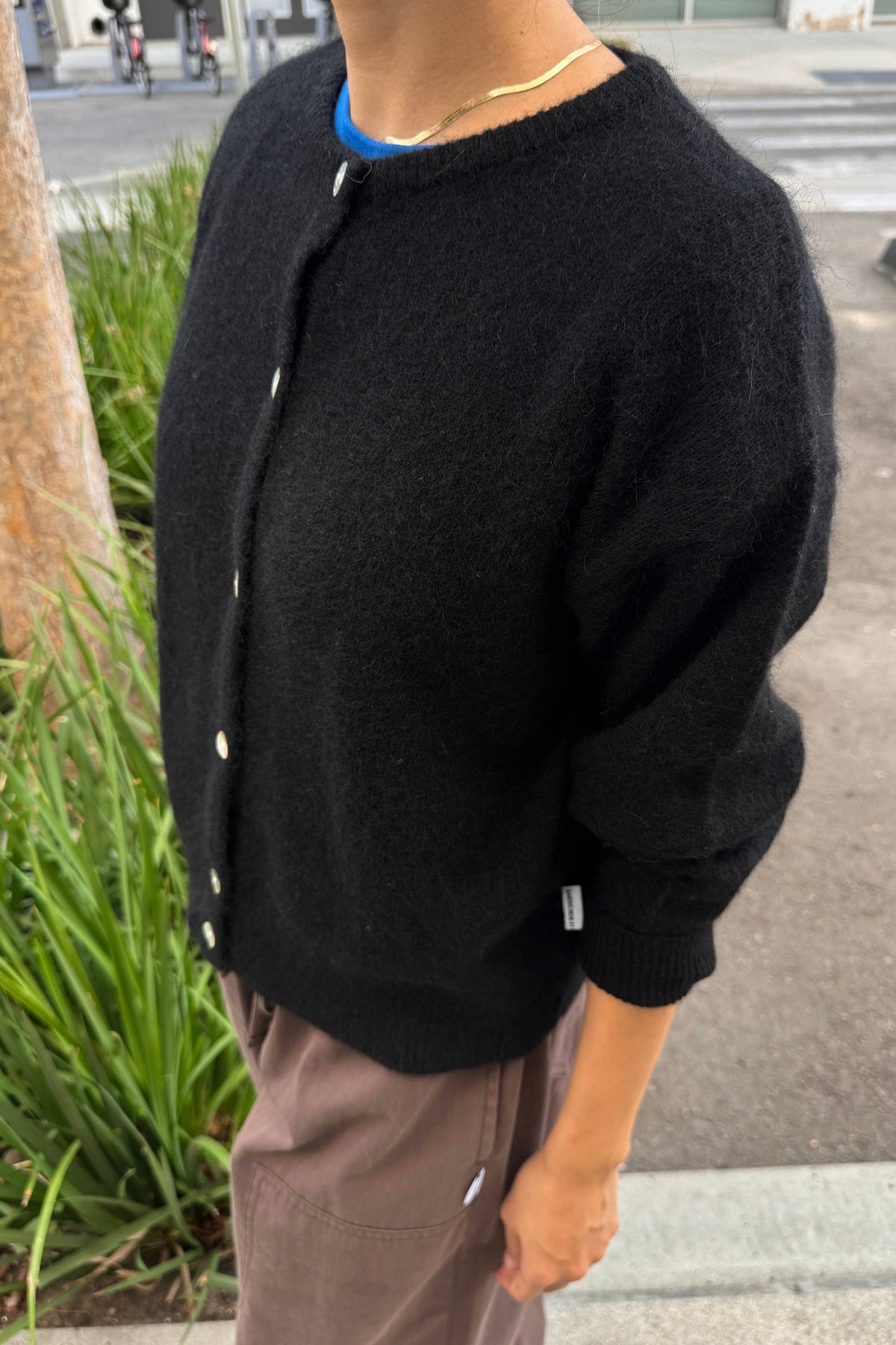 Ayla Mohair Cardigan Onyx