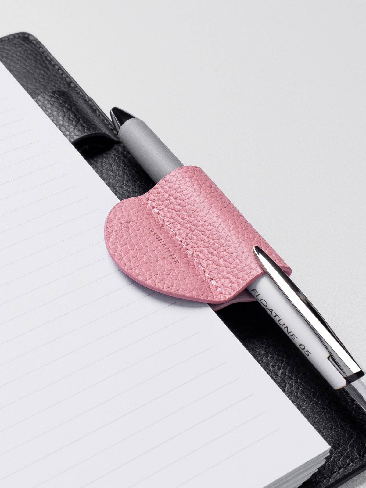 Magnetic Bookmark | Pen Holder | Leather: Bordeaux
