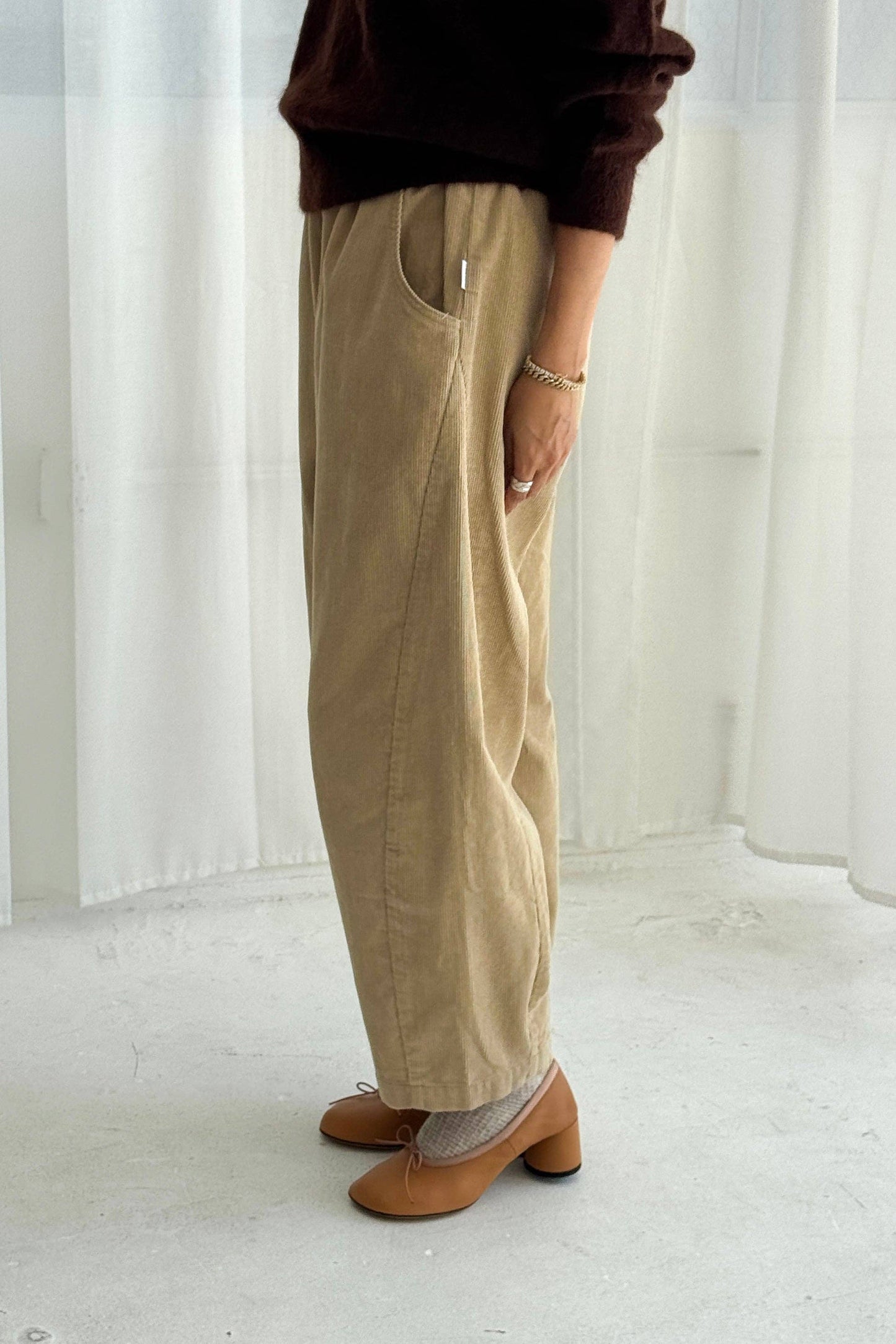 Corduroy Arc Pants Chocolate