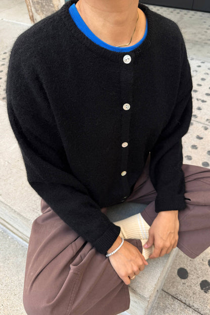 Ayla Mohair Cardigan Onyx
