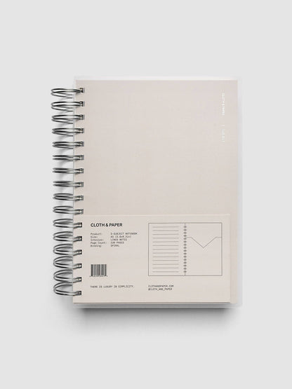 5 Subject Notebook | A5 | Lined | Concrete