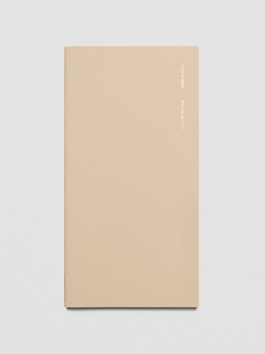 Travel Notebook | A5 Slim: Routine Builder | Beignet