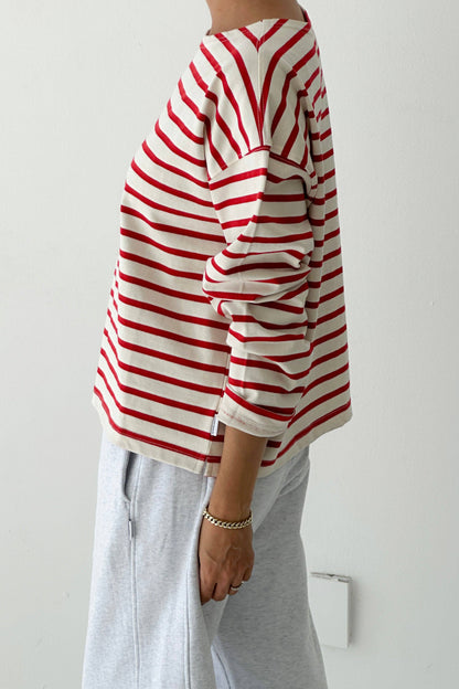 Sailor Top COFFEE STRIPE