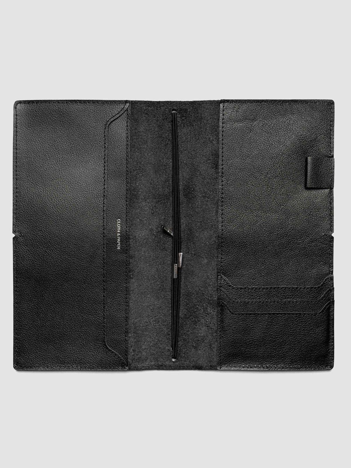 Genuine Leather Travel Notebook Cover | A5 Slim: Bordeaux