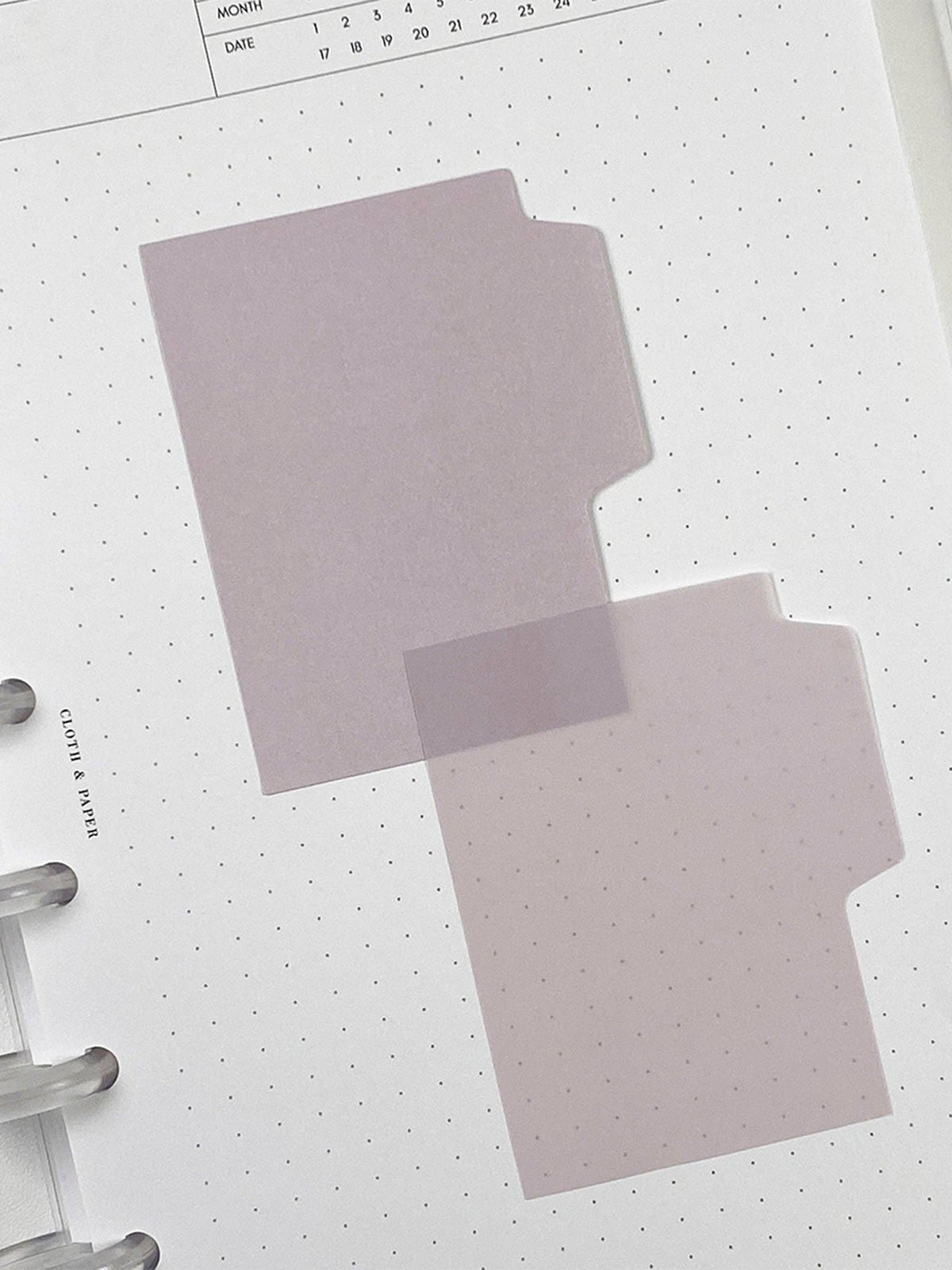 Blank Tab Sticky Note Set: Sand