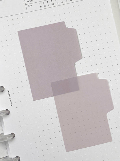 Blank Tab Sticky Note Set: Sand
