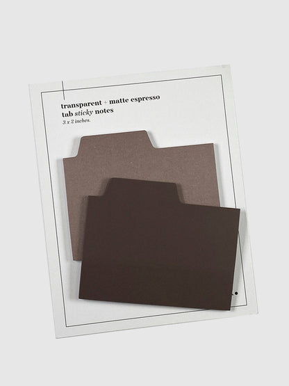 Blank Tab Sticky Note Set: Sand