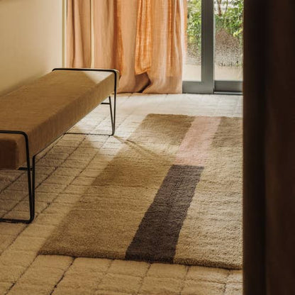 Wool Runner Rug Chroma Dusty Pink: 2' 7" x 7' 6"