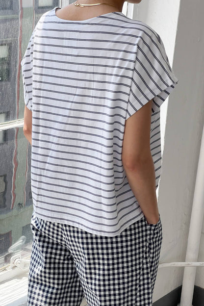 Chérie Tee White / Navy
