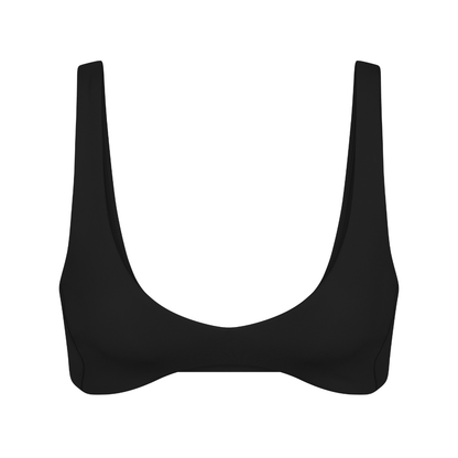 Plunge Top - Jet Black