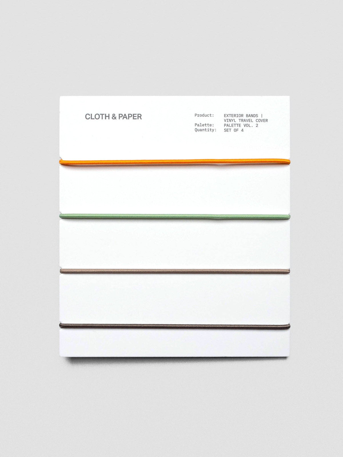 Exterior Bands | Vinyl Travel Cover: Bordeaux, Rouge, White, & Olive