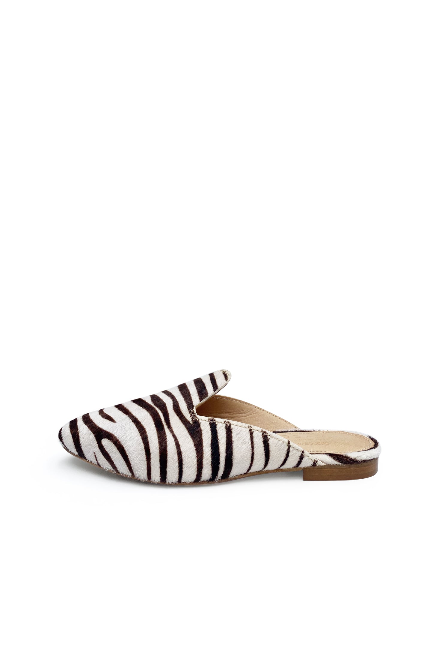 La Mule Zebra n.3 slipper half mule