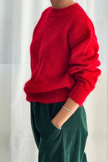Mohair Red Sweater