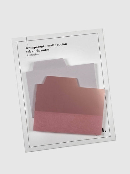 Blank Tab Sticky Note Set: Sand