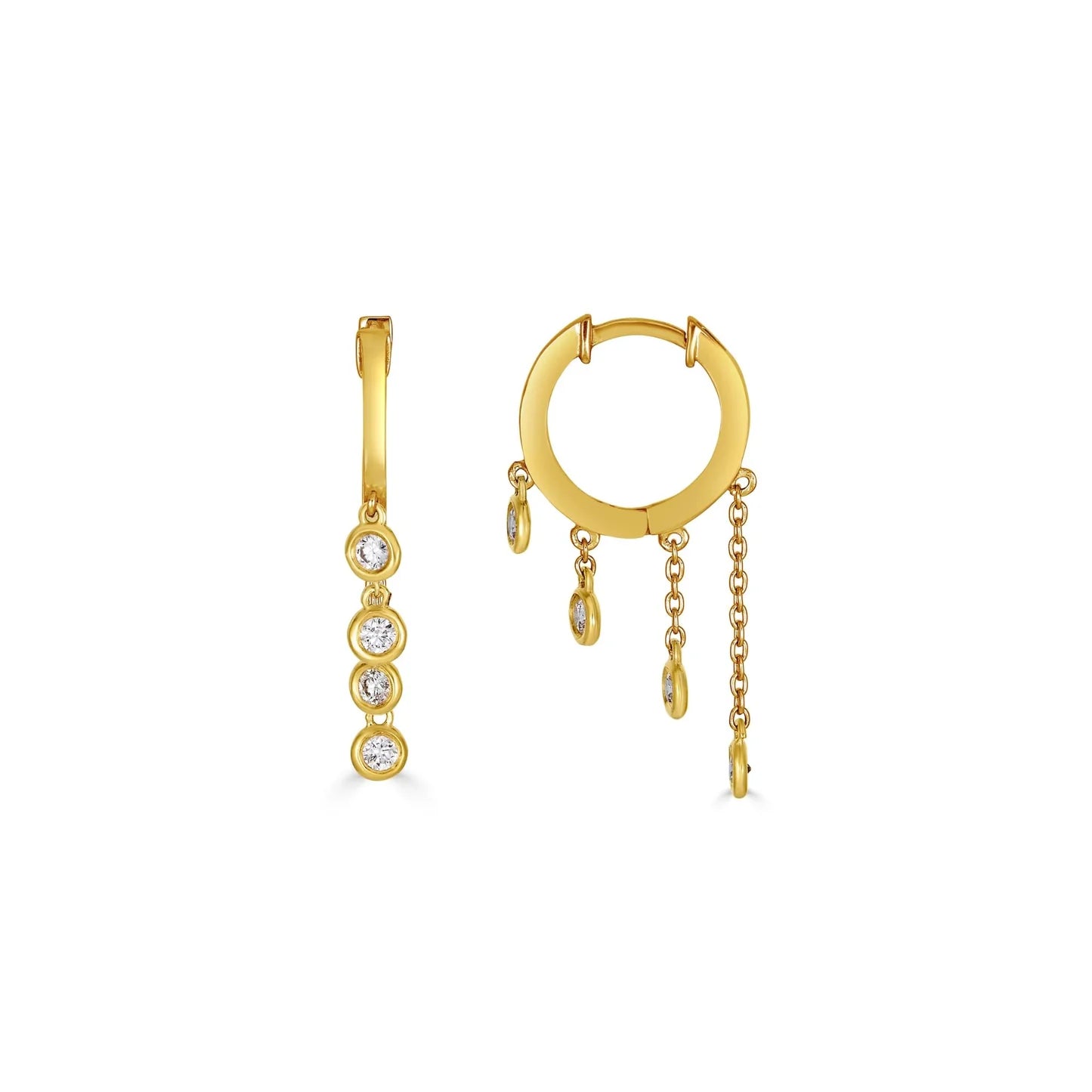 Dawn Tiered Dangle Hoop