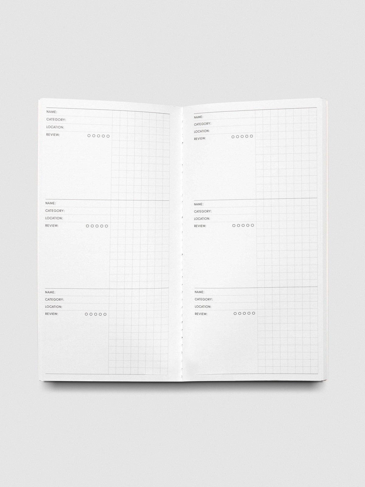 Travel Notebook | A5 Slim: 30 Minute Time Block | Bordeaux