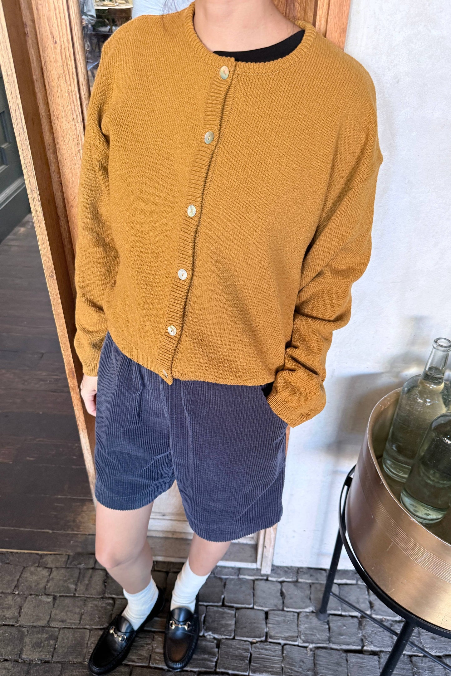 Cotton Leila Cardigan Brown