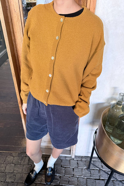 Cotton Leila Cardigan Brown
