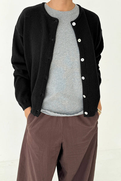 Cotton Leila Cardigan Brown