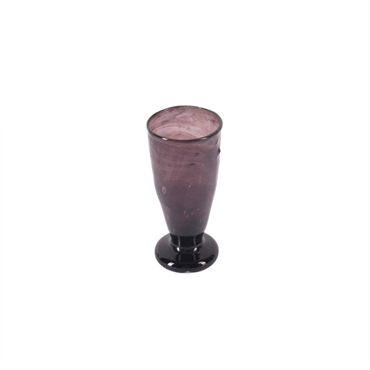 STRAIGHT RECYCLED GLASS GOBLET: Amber