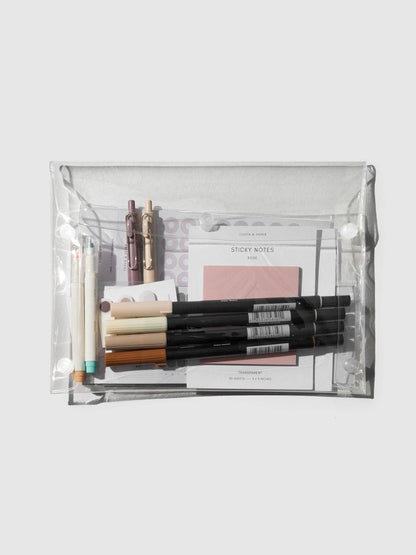 Essentials Pouch | Clear Snaps | Large: Essentials Pouch | Large