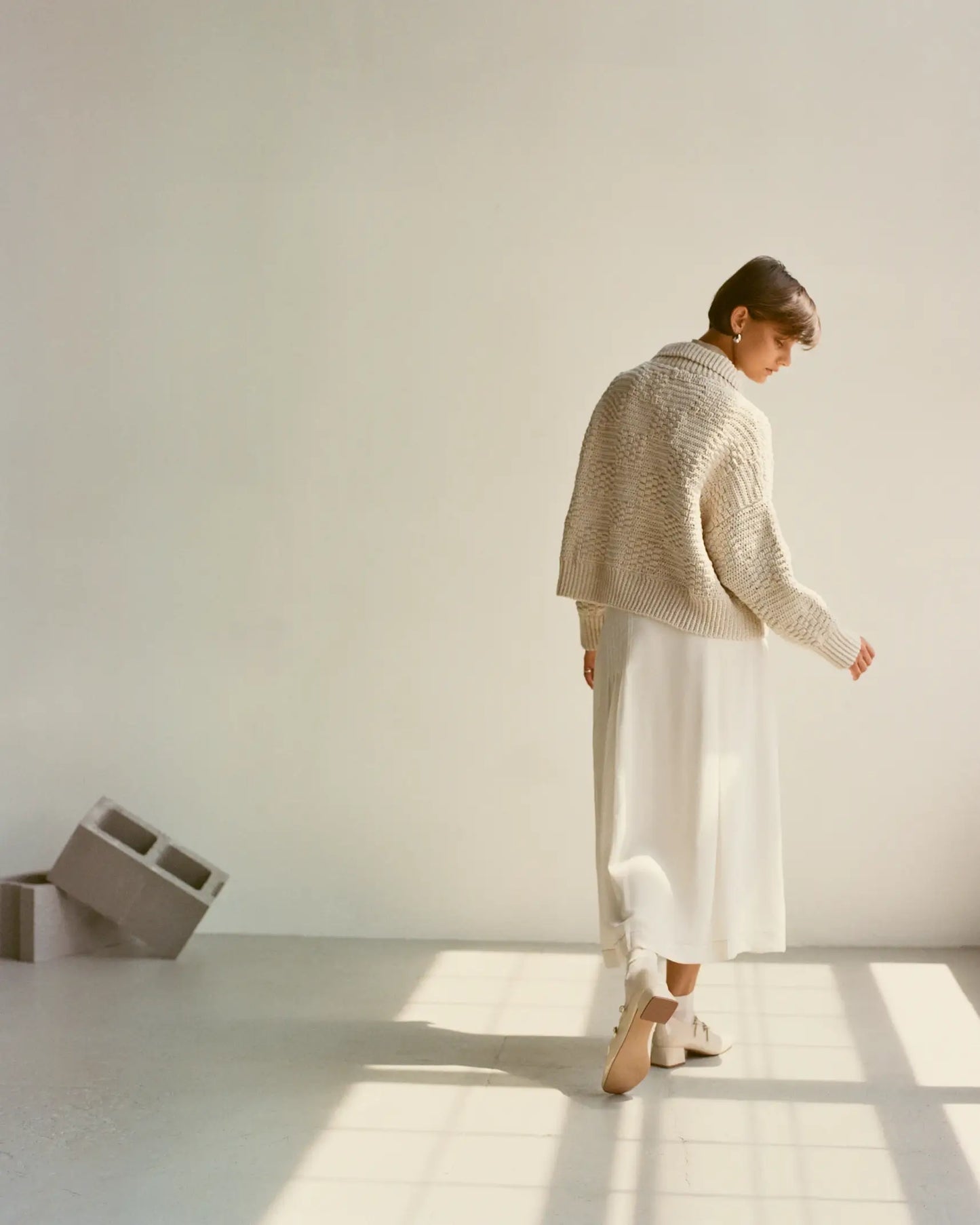 Prietema Jacket: Oat Milk / One Size