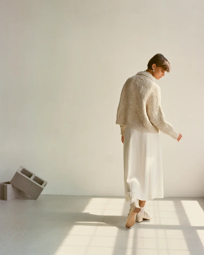 Prietema Jacket: Oat Milk / One Size