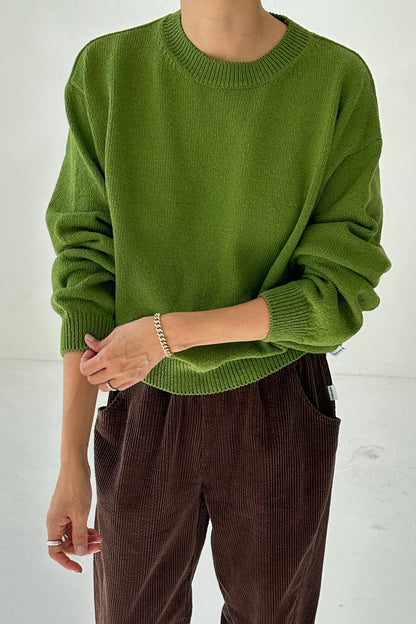 Milo Cotton Sweater in Red