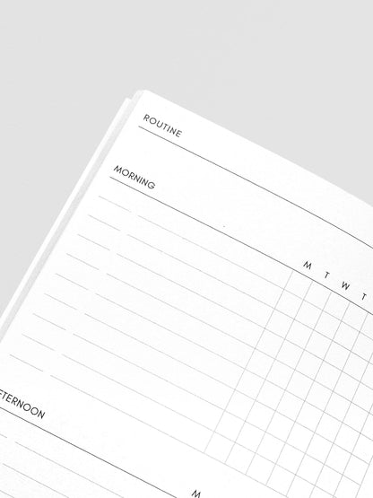 Travel Notebook | A5 Slim: Routine Builder | Beignet