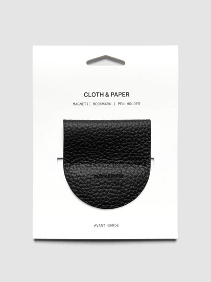 Magnetic Bookmark | Pen Holder | Leather: Bordeaux