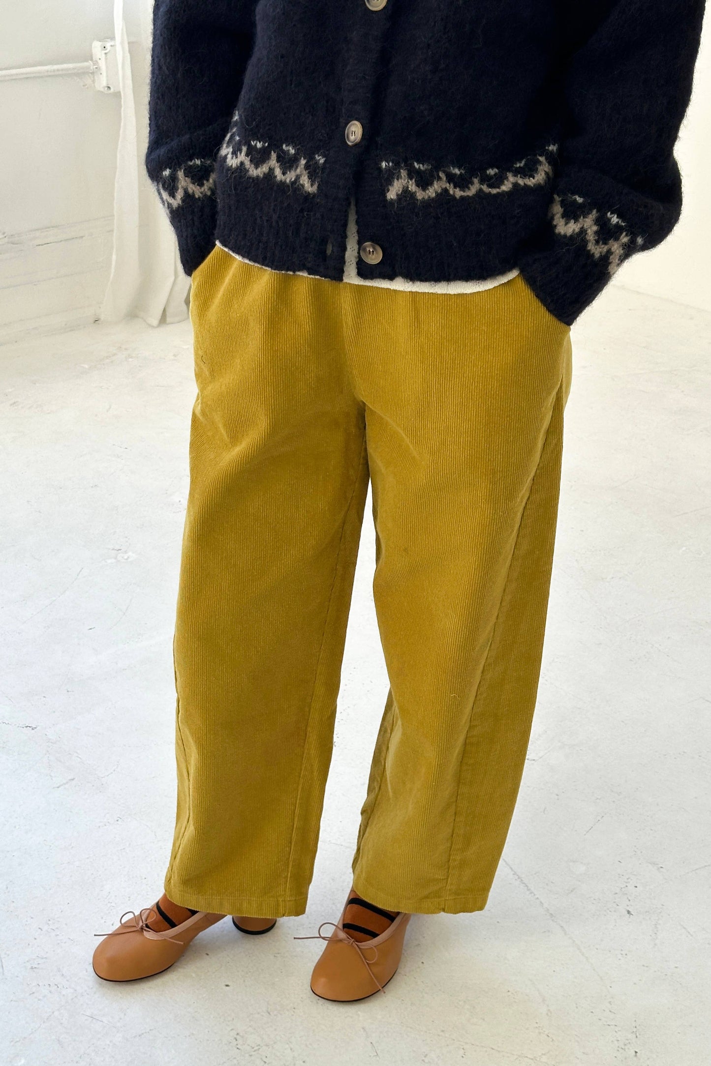 Corduroy Arc Pants Chocolate