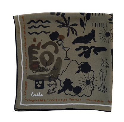Fern Silk Scarf