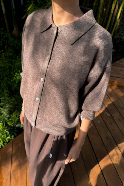 Lou Cashmere Cardigan Oatmeal