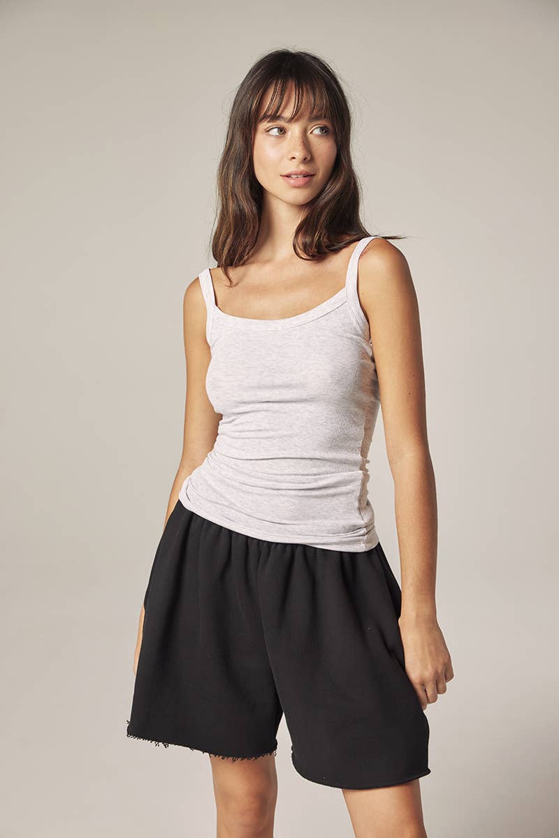 Low back cami: H.Grey / Solid
