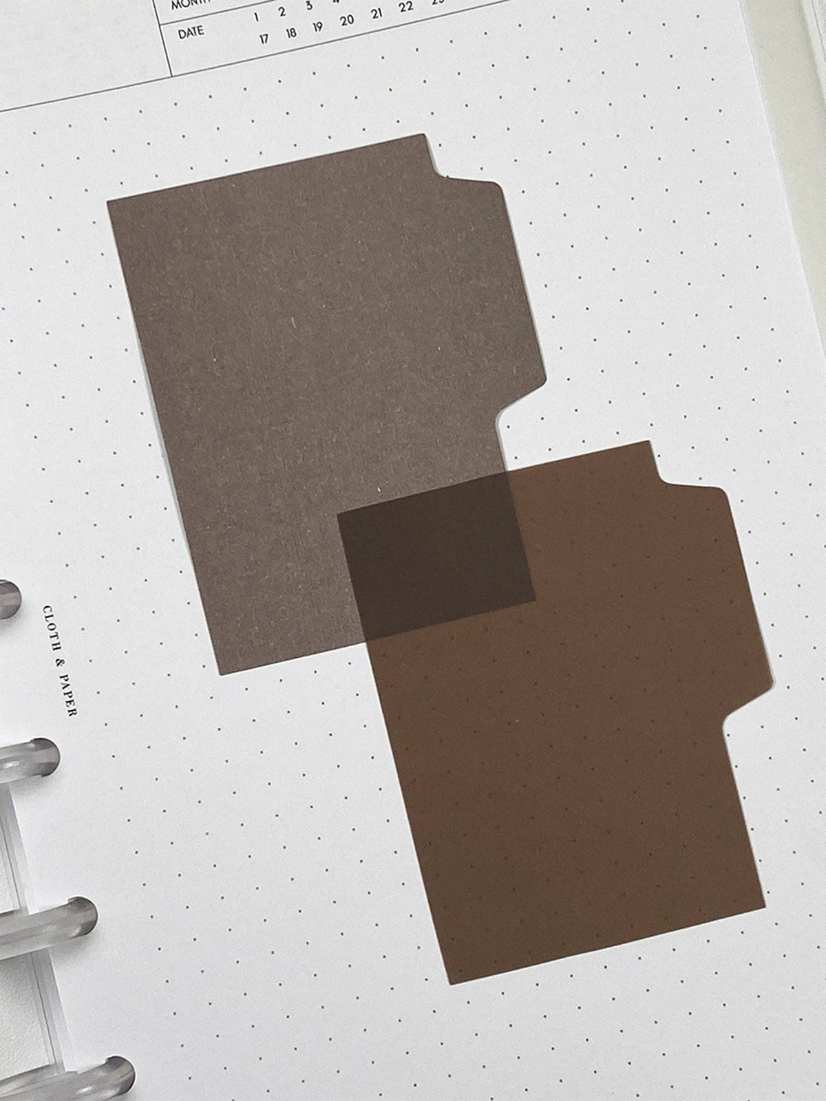 Blank Tab Sticky Note Set: Sand