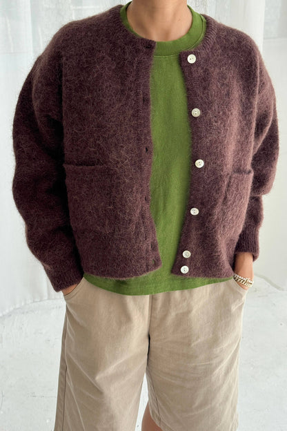 Amélie Alpaca Cardigan Smoke